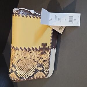 Tory Burch Thea Patchwork Flap Crossbody  With Two Crossbody Straps